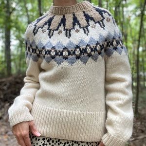 NOS Banana Republic Lambswool Fair Isle Sweater